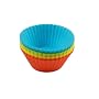 Ciroa Miniamo Brights Assorted Coloured Silicone Cup Cake Cases, Set of 12