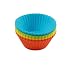 Ciroa Miniamo Brights Assorted Coloured Silicone Cup Cake Cases, Set of 12