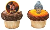 INDIANA JONES CUPCAKE RING PARTY SET OF 12