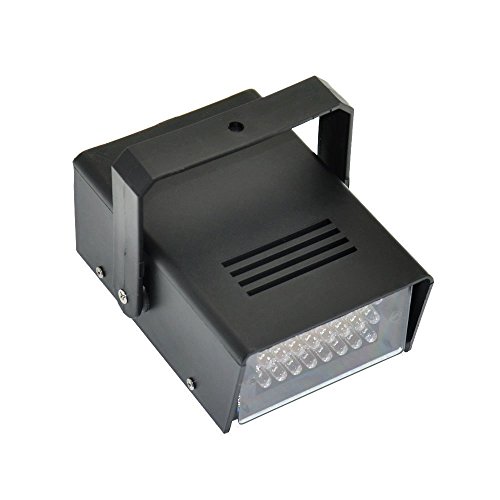 Lightahead Mini LED Strobe Light with 24 Super Bright LEDs Mini Dj Strobe Light Flash Light for Halloween, Club Dj Disco Bar Stage House Party Lighting (BLUE)