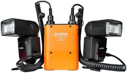Godox Propac PB960 Flash Power Battery Pack Dual Output with Cable for Nikon Camera(Orange)