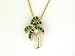 14K Emerald & Diamond Tropical Palm Tree Pendant