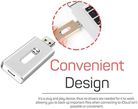 USB Flash Drive for iPhone 5,5s,5c,6,6 Plus, iPad 4/Air/Mini, iPod, Computer, PC and Android System (Silver 32GB )
