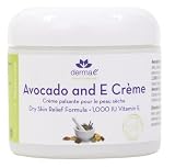 Derma E Dry Skin Relief Creme, Avocado and E 1,000 I.U., 4 oz (113 g) (Pack of 3)