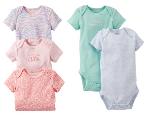 Carter's Baby Girls' 5 Pack Bodysuits (Baby)