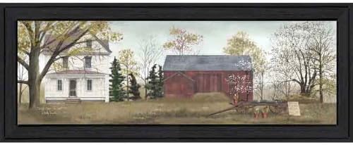 The Craft Room BJ120A-603 Spring Flowers for Sale, Country Themed Framed Script Canvas Like Print by Artist Billy Jacobs, 18x6 Inches