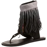 Koolaburra Women's Kythira Fringe 2 Open-Toe Flat
