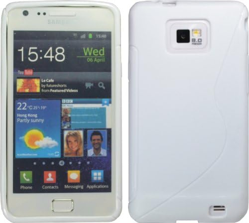 WHITE S-LINE TPU CASE FOR SAMSUNG GALAXY S II S 2 i9100 CRYSTAL S2