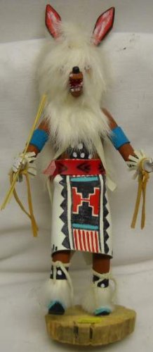 Wolf Dancer 12 Inch Kachina Signed