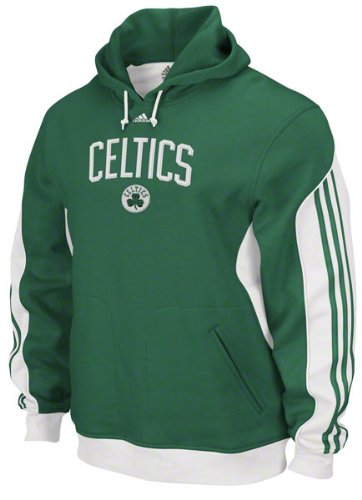 Boston Celtics Adidas Fan Gear Pullover Hooded Sweatshirt (M)