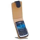 Covertec SX28901 Luxury Leather Case for BlackBerry Curve 8900 - Black