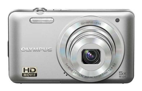 Olympus VG-160 Digitalkamera (14 Megapixel, 5-fach opt. Zoom, 7,6 cm (3 Zoll) Display, bildstabilisiert) silber