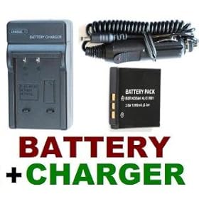 NEEWER® Travel Charger Set (AC Wall + Car Adapter) + KLIC-7001 Battery Pack for Kodak EasyShare M1063, M1073 IS, M320, M340 & M753 Digital Cameras