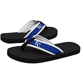 MLB Kansas City Royals Royal Blue-Black Basic Unisex Flip Flops (X-Small)