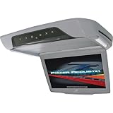 Power Acoustik PMD-101GRMH Ceiling Mount 10.3 16:9 Wide Aspect TFT-LCD Screen Monitor & DVD Player w/ Mobile Digital Free TV Tuner & USB/SD (Grey)