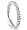 316L Stainless Steel White Cubic Zirconia CZ Eternity Wedding 3MM Band Ring Sz 4