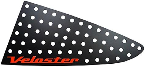 Window C-Pillar Lettering Sports Plate For Hyundai 2011-2015 Veloster 1Pcs /Red