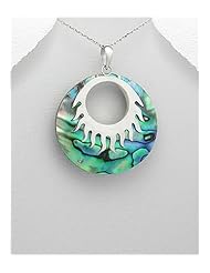 Shell Pendant Necklace In 92.5 Sterling Silver