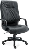 Alera ST41LS10B Stratus Series Leather High-Back Swivel/Tilt Chair, Black