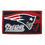 Outdoor Patio Blue/Red/White Rectangle Door Mat - New England Patriots