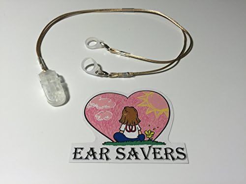 Blonde Bilateral Hearing Aid and Cochlear Implant Lanyard Clip