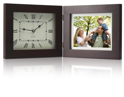 Coby DP8088-1G Deluxe 8-Inch Digital Photo Frame and Clock with Multimedia Playback and 1 GB Built-in Memory (Woodgrain)