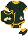 MLB Infant/Toddler Boys' Oakland Athletics Onesie Bib & Bootie Set