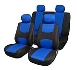 FH-FB050114 Univerisal Car Seat Cover Full Set Blue/black