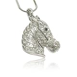 Crystal Horse Head Pendant Necklace Fashion Jewelry