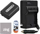 Replacement NP-FH50 Battery + Charger for Sony CyberShot DSC-HX1 DSC-HX100V DSC-HX200V HDR-TG5V Digital Camera + More!!