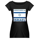 Christians for Israel Maternity Dark T-Shirt
