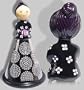 Cheese / Nutmeg Grater Doll- Black- Small Paris