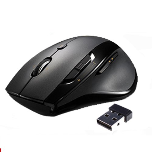 Rapoo 3920P 5.8Ghz Stoned Speed Wireless Optical Mouse with DPI Switch Black