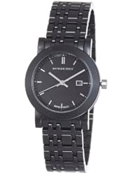 Burberry Womens BU1871 Ceramic Black Dial Bracelet Quartz Watch
