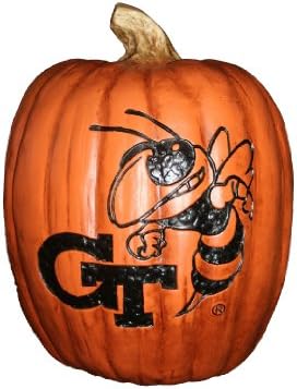NCAA Georgia Tech Yellow Jackets 12'' Resin Decorative Pumpkin