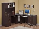 Solid Wood Constructed Home Office Desk Set with hutch and File Cabinet in  ....