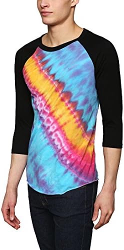 Men's Tie Dye Raglan T-Shirt (Large)