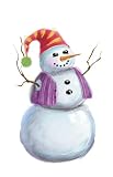 RoomMates PJ2009GM Build A Snowman Peel and Stick Wall Decal