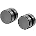 Men,Women's 8mm 10mm Stainless Steel Stud Earrings Silver Black Plug Expander Non Pierce Body Jewelry Magnetic