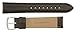 JP Leatherworks Mens Padded Genuine Leather Watchband - Color Black - 24mm Width - Extra Long Watch Band