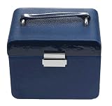 Fossil Gifts - Solid Medium Jewelry Box (Color: Blue)