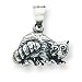 Sterling Silver Antiqued Racoon Charm with 20 inch Sterling Silver Chain