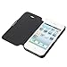 Ultra Slim leather flip Case Cover For Apple iPhone 4 4S black