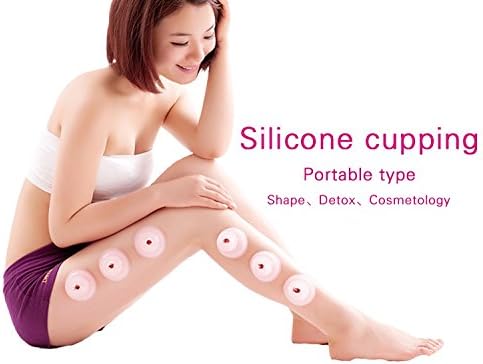 10PCS/SET Protable Chinese Vacuum Massage Cupping cup (Red)