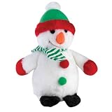 Zanies Plush Holiday Friend Snowman Dog Toy, 9-Inch