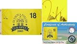 David Toms Signed 2003 Olympia Fields US Open Pin Flag - David Toms Golf Sports Memorabilia
