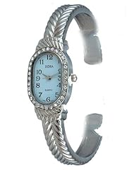 Bora CZ Double Cable Stainless Steel Bangle Watch