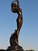 VINTAGE SIGNED EXOTIC NUDE GIRL GORGEOUS BRONZE STATUE