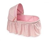 Badger Basket Folding Doll Cradle With Rosebud Fabric - Pink