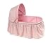 Badger Basket Folding Doll Cradle With Rosebud Fabric - Pink